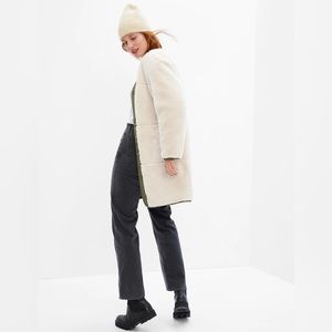 Gap women Mixed-Media Sherpa Jacket Small